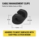 thumbnail image 3 of Organizador de Cables Scosche CMAA26PKRP 6 Pack Adhesivo Negro, 3 of 3