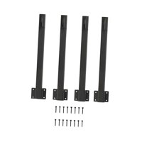 Magideal - 4 Mástiles Para Cadena De Luces, Soporte De Mástil Con Horquilla, Estable, Soporte, Mástiles De Luz Para Iluminación Exterior, Soporte Para Fiesta De