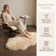 thumbnail image 4 of REGALWOVEN Alfombra de Área Suave y Peluda, Alfombras de Dormitorio Ultra Esponjosas, Alfombra Peluda Antideslizante para Lado de la Cama, Guardería, Habitación Beige Amarillo 35" x 24", 4 of 6