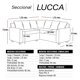 thumbnail image 4 of Seccional Lucca 3C PU Chocolate, 4 of 6