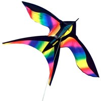 Magideal - Cometa De Golondrina Colorida De Una Sola Línea Enorme Con Cuerda Fácil 175X70Cm Para Jugar En La Playa Deportes Al Aire Libre Adolescentes