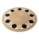 thumbnail image 2 of Alfombra Circular Decorativa Funcional Yute Natural Jhn, 2 of 3