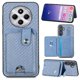 thumbnail image 1 of Funda Billetera Tejida para Xiaomi Redmi 14C con Soporte y Tarjetero Azul, 1 of 4