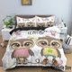 thumbnail image 1 of Cartoon Owl Bedding Set Boys Girls Size Duvet Cover Pillowcase Bed Kids Adult Fashion Home Textileextile bedding Set Bed Sheets, 1 of 5