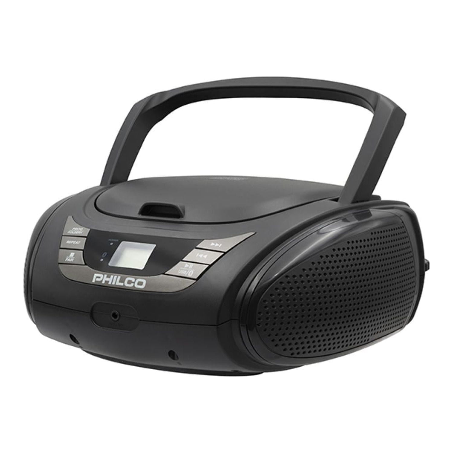 Philco - Radio Parlante Retro Bluetooth Cd Usb Aux Negro 2120b