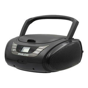 Philco - Radio Parlante Retro Bluetooth Cd Usb Aux Negro 2120B