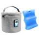 thumbnail image 3 of Bolsa Enfriadora De Leche Con Bolsa De Hielo Con Indicador De Temperatura Para Acampar, Picnic, Gris, 3 of 5