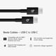 thumbnail image 2 of Cable USB-C Beats 5 de 1,5 m tejido negro Bolt, 2 unidades, 2 of 3