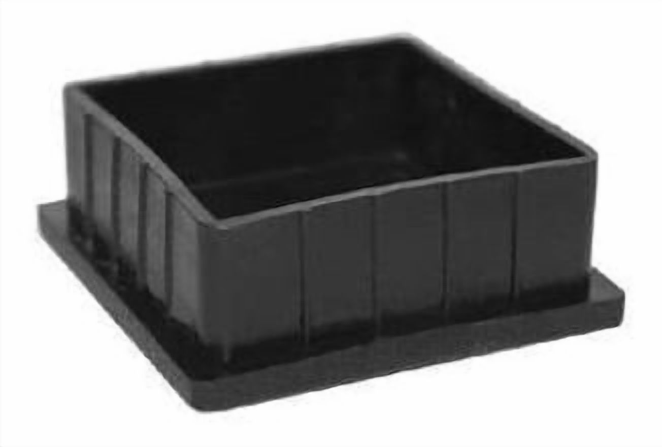 Regaton Interior Cuadrado 50X50Mm Negro Bolsa 100 Un Dvp