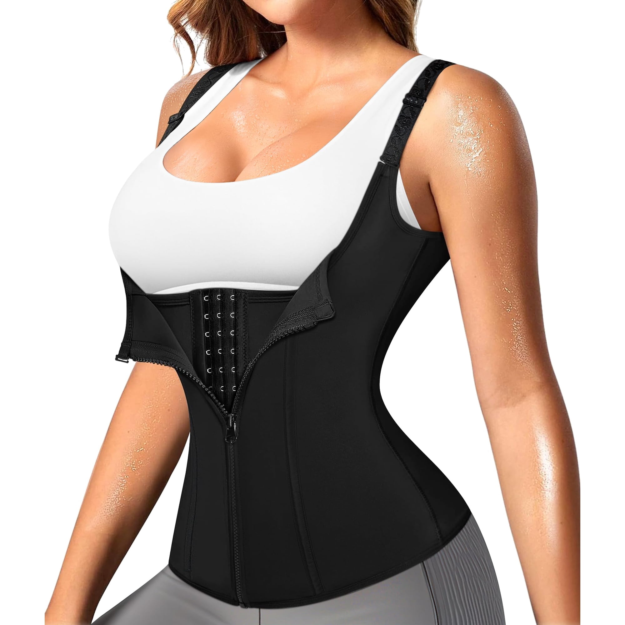 Chaleco Waist Trainer Con Cierre Y Corsé, Moldeador De Cuerpo, Nebility, Para Mujer