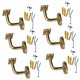 thumbnail image 4 of 6 Piezas De Soporte De Barandilla De Acero Inoxidable Para Escaleras De Pasillo, Soportes De Pasamanos De 6 Cm X 6 Cm, Planos Y Fijos, 4 of 5