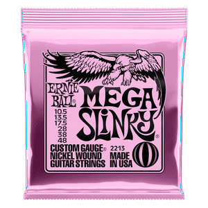 Ernie Ball - Cuerdas De Guitarra Eléctrica Mega Slinky Nickel Wound