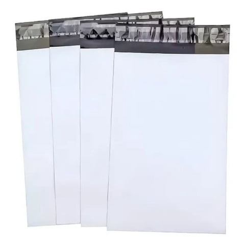 Genérico - Pack 100 Bolsa Courier Compostable Embalaje Adhesivo 50*70Cm Color Blanco