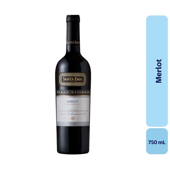Vino Merlot Botella, 750 mL
