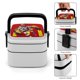 thumbnail image 5 of Hamburglar Fiambrera de Doble Capa, Contenedor de Almuerzo Portátil Apilable, Almacenamiento de Alimentos Hermético a Prueba de Fugas, 1000ml, 5 of 6