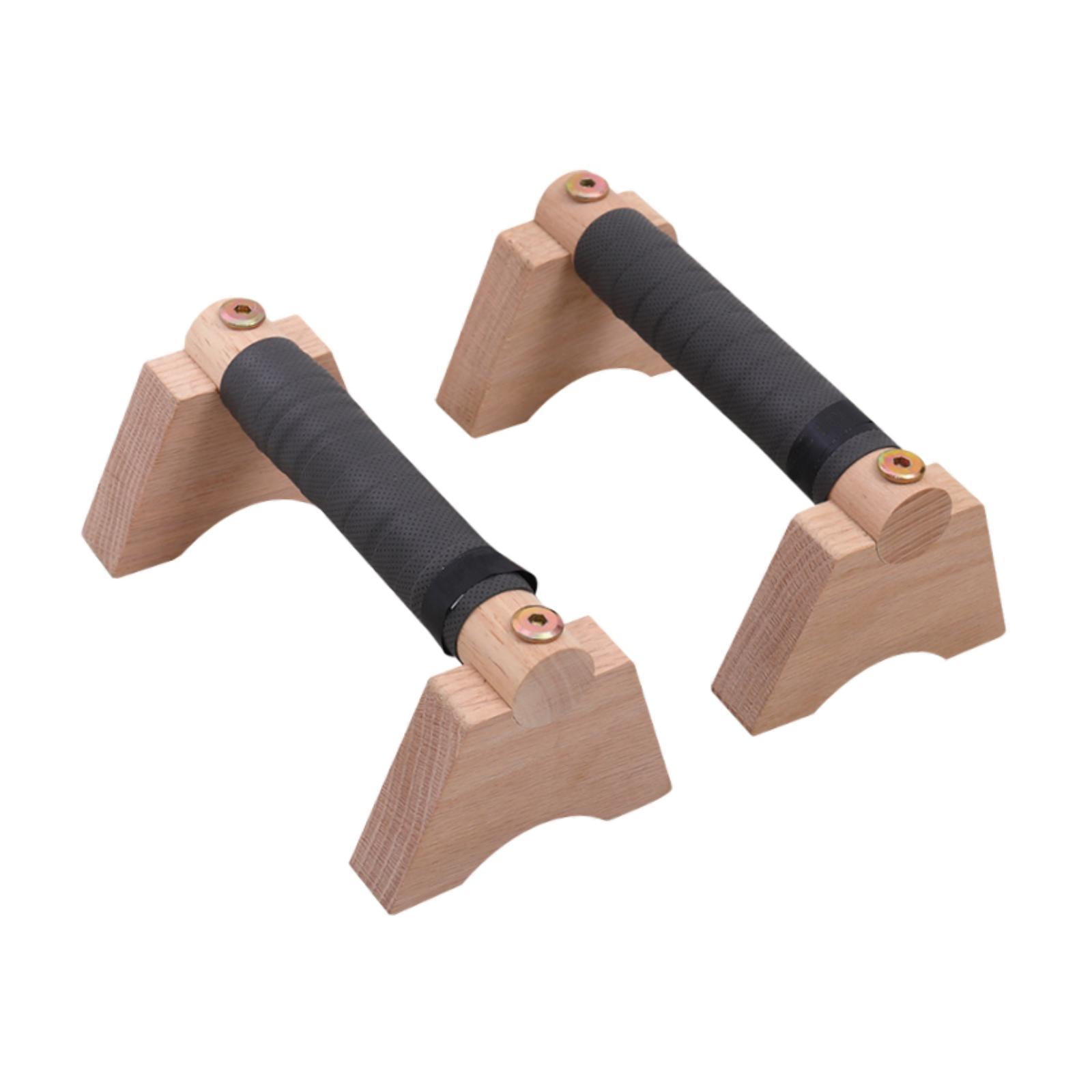 Magideal - 2 Piezas De Asas Para Flexiones Hechas De, Soporte Para Flexiones, Estable Para Adultos, Barra Paralela Portátil, Asas Para Flexiones Para Ejercicios Caqui S