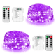 thumbnail image 1 of Guirnalda de luces LED de 5 m y 50 luces LED a pilas para decoración navideña, de jardín y dormitorio (control remoto), 1 of 5