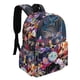 thumbnail image 2 of Villanos-theme Backpack, Campus style schoolbag Bookbag with Adjustable Shoulder Straps And Large Zip Compartment, Unisex Travel Bags.42x30x15cm, 2 of 6