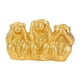 thumbnail image 3 of Escultura De Monos, Resina Decorativa Hecha A Mano Para El Hogar, Mesa, Regalo Memorable, Dorado, 3 of 5