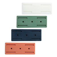 Bothyi - Soporte De Montaje De Tira De Alimentación De 4 Piezas Sin Perforaciones Adhesivo Práctico Universal