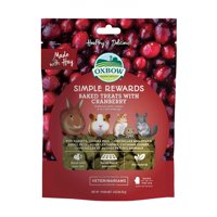 Arándanos Horneados Treats Oxbow Simple Rewards Para Conejos Y Cobayas, 85 G