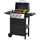 thumbnail image 1 of Parrilla a gas EUHOME de 3 quemadores, 25.650 BTU, acero inoxidable, 1 of 7