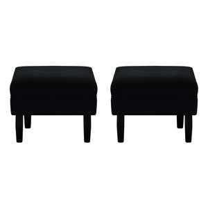 Bodevir - Set Pouf Sky 1C Felpa 00 Negro