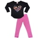thumbnail image 5 of Pijama Niña Estampado Corazón negro 6, 5 of 8