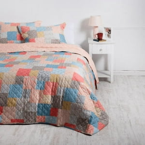 Mashini - Quilt Cosido Patchwork 1.5 Plaza Geminis