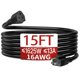 thumbnail image 1 of Cable de extensión Skrizcable de 4,5 m, 13 A, 125 V, impermeable, 1 of 7