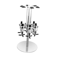 Magideal - 1 Pieza Dispensador De Botellas Soporte De Pared Giratorio Para Mezcla De Bebidas Con Base De Aluminio Adecuado Para Fiestas Bar Cocina