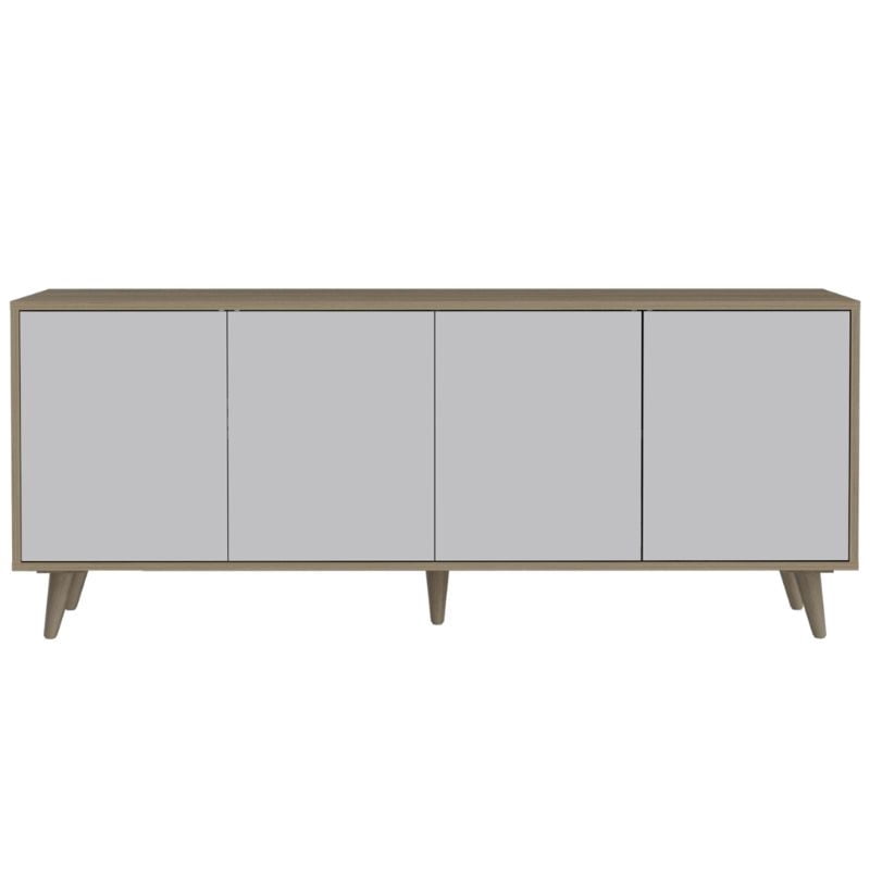 Tuhome - Rack Para Tv Bora Rovere - Blanco