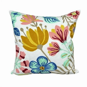 Genérico - Fundas De Cojines Bordadas A Elección 45X45 Diseño 3 Color Blanco