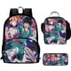 thumbnail image 1 of 3Pcs Set My Hero Mochila Academia Backpacks with Lunch Bags Pencil Case ,Cartoon Large Capacity School Bags for Grade 1-5, 1 of 3