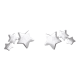 thumbnail image 1 of Aros Triple Estrella Plateada, 1 of 3