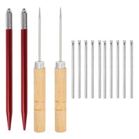 Magideal - Herramientas De Enraizamiento De Cabellero De Muñeca, 10 Agujas, 2 Soportes, 2 Punzones, Kit De Fabricación De De Enraizamiento De Cabellero De Muñeca, - Agujas De 10X0,8 Mm Agujas De 10X08 Mm