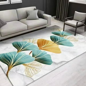 Todo Hogar Santiago De Chile - Alfombra Estampada 3D Con Antideslizante 180X230Cm - Azul