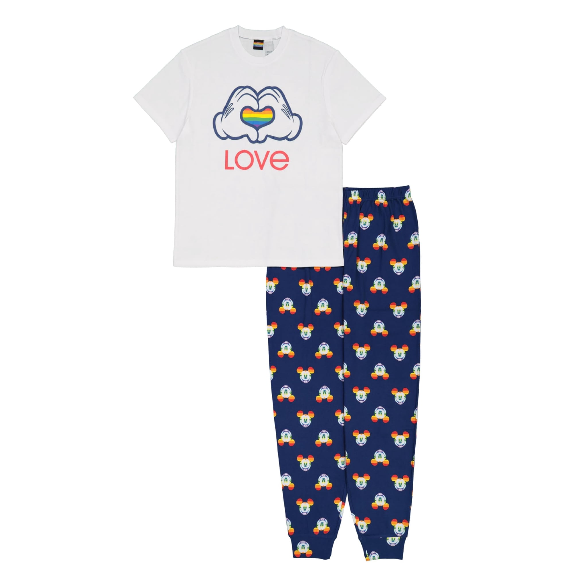 Conjunto De Pijama Disney Para Hombre Mickey Mouse Fam_love Mickey, Talla L