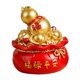 thumbnail image 5 of Lucky Money Bag Estatuilla De Feng Shui Chino Tradicional Atrract Cake Dress Up Calabaza, 5 of 5