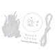 thumbnail image 2 of Dream Catcher DIY Material Kits Bucle De Hierro, Cordón De Gamuza, Pluma, Cuentas Blancas, 2 of 5