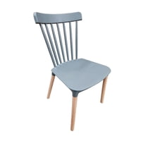 Tododescuento - Pack 4 Sillas Windsor Comedor Gris Oscuro, Terraza, Restaurant