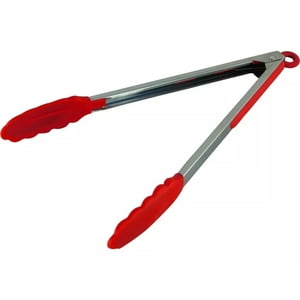 Disparo - Pinza Tenaza 29Cm Silicona Mango Acero Asado Cocina Bbq Multiuso