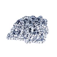 Ioensy - 100 Piezas Anillos Para Patas De Paloma 2024 Bandas De Identificación Accesorio Anillo De Entrenamiento Blanco