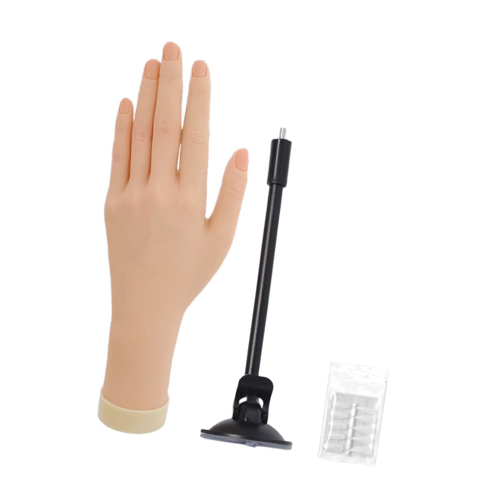 Ioensy - Mano De Práctica Con Uñas Suaves, Modelo De Entrenamiento, Mano Falsa Para Principiantes