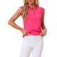 thumbnail image 1 of INSPIRE CHIC Blusa Básica de Trabajo sin Mangas con Cuello en V para Mujer XS Rosa Fucsia, 1 of 6