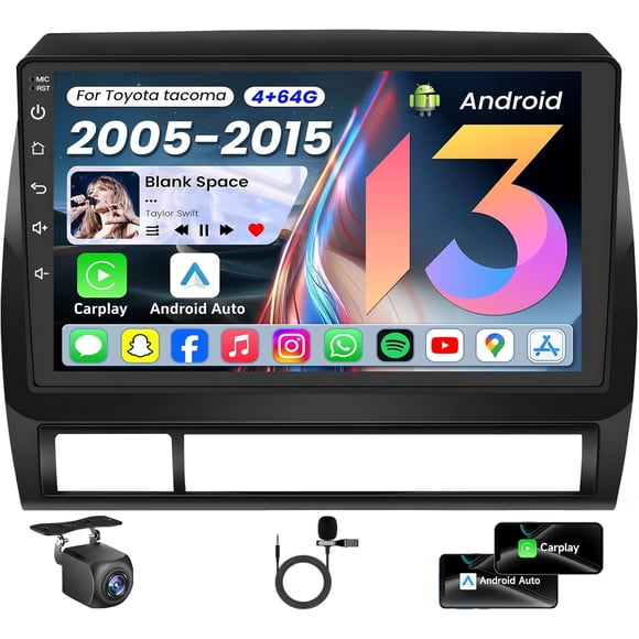Radio de coche Fortdows para Toyota Tacoma 2005‑2015 con Android de 4 núcleos
