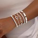 thumbnail image 3 of Set de Pulseras Gokeey Ajustables Baño de Oro de 14K, 3 of 3