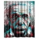 thumbnail image 1 of Cortina de ducha con diseño de Albert Einstein y ganchos (60 x 72 pulgadas), 1 of 3