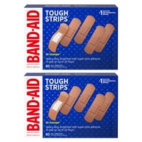 Band-Aid - Paquete De 2 Vendajes Adhesivos, Curitas, Tiras Duras, Para El Cuidado De Heridas