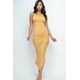 thumbnail image 1 of Vestido Largo Safari sin Mangas con Fruncido Lateral y Abertura M, 1 of 5